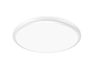 4255596686893 - Licht-erlebnisse - led Außenlampe IP54 neutralweißes Licht 4200 k 2640 lm ø 315 cm Weiß rund