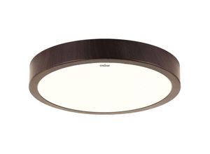 4255596687104 - Licht-erlebnisse - led Deckenleuchte Metall IP44 4100 k neutralweiß 1680 lm ø 38 cm Wenge rund