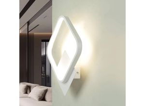 4255596687609 - Licht-erlebnisse - led Wandlampe Aluminium 29 cm hoch Weiß quadratisch neutralweiß 4100 k 920 lm Wandleuchte 4255596687609 - Licht-erlebnisse - led Wandlampe Aluminium 29 cm hoch Weiß quadratisch neutralweiß 4100 k 920 lm Wandleuchte