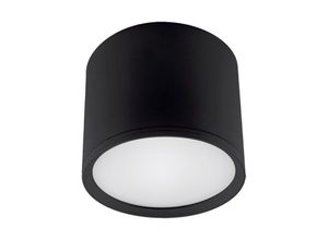 4255596688996 - Licht-erlebnisse - led Deckenspot Aufputz Aluminium neutralweißes Licht 4100 k 240 lm ø 75 cm rund Schwarz