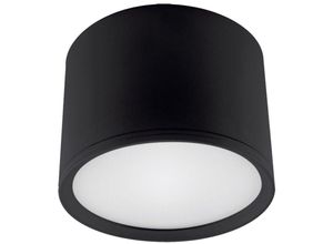 4255596689016 - Licht-erlebnisse - Deckenspot Aluminium led d 10 cm rund Aufputz Schwarz neutralweiß 4100 k 580 lm