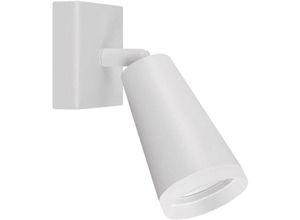 4255596689207 - Licht-erlebnisse - Wandspot Aluminium GU10 verstellbar Weiß Wandlampe