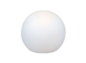 4255596689788 - Licht-erlebnisse - Stehlampe außen 20 cm breit 17 cm hoch IP65 Weiß E27 rund 6500 k tageslichtweiß 250 lm Außenlampe