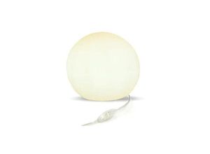 4255596689979 - Licht-erlebnisse - Tischlampe d 20 cm rund cm breit 17 cm Weiß E27 warmweißes Licht 2700 k 250 lm Tischleuchte