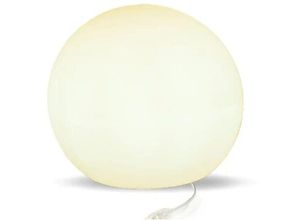 4255596690005 - Nachttischleuchte E27 Ø 50 cm cm breit 44 cm hoch Weiß rund 2700 K warmweißes Licht 600 lm - Weiß