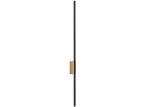 4255596701831 - Led Wandleuchte Metall h 108 cm Kiefer Schwarz länglich 3000 k warmweiß 2584 lm Modern Wandlampe - Kiefer Schwarz