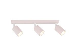 4255596702661 - Licht-erlebnisse - Kinderzimmerlampe Metall GU10 verstellbar Rosa 3-flammig länglich Kinderzimmerleuchte