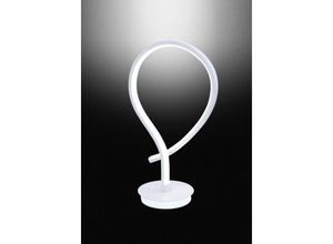 4255596711953 - Licht-erlebnisse - Nachttischlampe Metall led 34 cm Weiß 4500 k neutralweißes Licht 945 lm Modern