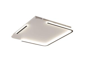 4255596712349 - Licht-erlebnisse - led Deckenleuchte Metall b 515 cm Weiß quadratisch neutralweißes Licht 4000 k 2350 lm Modern