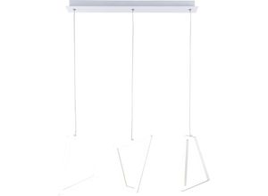 4255596712844 - Licht-erlebnisse - led Pendelleuchte Metall h max 120 cm Weiß länglich 4000 k neutralweißes Licht 3690 lm Modern 4255596712844 - Licht-erlebnisse - led Pendelleuchte Metall h max 120 cm Weiß länglich 4000 k neutralweißes Licht 3690 lm Modern