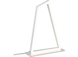 4255596712851 - Licht-erlebnisse - led Tischleuchte Metall 4000 k neutralweißes Licht 1190 lm 325 cm Weiß Modern Nachttischlampe