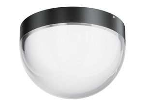 4255596716774 - Licht-erlebnisse - led Außenlampe Aluminium IP65 ø 18 cm rund Graphit Weiß warmweißes Licht 3000 k 1100 lm Modern