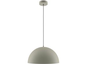 4255596717436 - Pendelleuchte Metall rund ø 35 cm h max 320 cm Steingrau E27 Modern Hängelampe