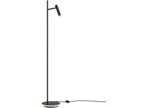 4255596718440 - Licht-erlebnisse - Stehleuchte Metall led 1387 cm Schwarz warmweiß 3000 k 730 lm Modern Stehlampe