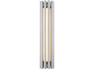 4255596721112 - Licht-erlebnisse - led Wandleuchte Aluminium Glas b 81 cm Chrom länglich 3000 k warmweißes Licht 330 lm Modern