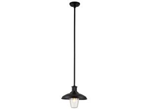 4255596728692 - Licht-erlebnisse - Hängelampe außen Aluminium Glas b 305 cm h max 1335 cm IP44 Schwarz rund Maritim Außenleuchte