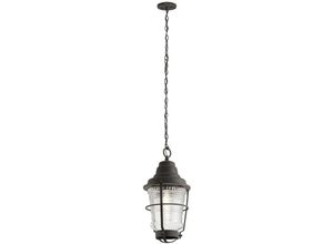 4255596729385 - Licht-erlebnisse - Außenleuchte Glas Aluminium E27 IP44 h max 2118 cm Zink verwittert Vintage Außenlampe