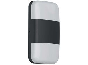 4255596730169 - Licht-erlebnisse - Außenleuchte Wand Aluminium led IP65 24 cm hoch Schwarz Weiß länglich warmweißes Licht 3000 k 4255596730169 - Licht-erlebnisse - Außenleuchte Wand Aluminium led IP65 24 cm hoch Schwarz Weiß länglich warmweißes Licht 3000 k