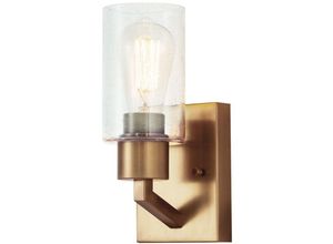 4255596731890 - Licht-erlebnisse - Wandleuchte Metall Glas h 271 cm in Messing Modern Wandlampe