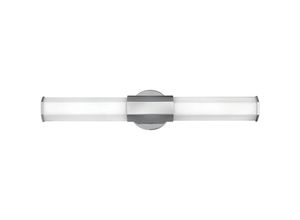 4255596732194 - Licht-erlebnisse - led Wandlampe Metall Glas h 659 cm IP44 Chrom poliert Weiß länglich warmweißes Licht 3000 k