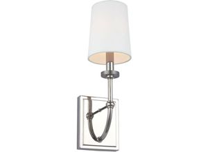 4255596732200 - Licht-erlebnisse - Wandleuchte Metall G9 IP44 h 406 cm Chrom poliert Weiß 3000 k warmweißes Licht 300 lm Modern