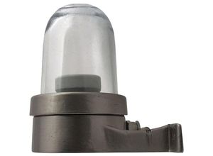 4255596737106 - Licht-erlebnisse - Wandleuchte außen Echt-Messing Glas E27 IP64 h 15 cm Nickel matt Maritim