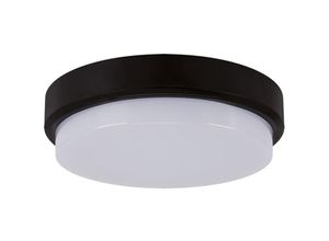 4255596738950 - Außenleuchte LED IP65 rund Ø 21 cm Schwarz Weiß 4100 K neutralweiß 2235 lm Außenlampe