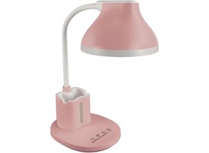 4255596740182 - Licht-erlebnisse - led Tischlampe Kinderzimmer Dimmer Touch Funktion 40 cm Rosa mit Farbwechsel 4200 k 740 lm