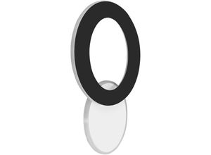 4255596740441 - Licht-erlebnisse - led Wandleuchte Metall 30 cm hoch Weiß Schwarz 4200 k neutralweißes Licht 1120 lm Modern Wandlampe