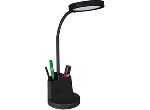 4255596740557 - Licht-erlebnisse - led Tischleuchte Kinderzimmer dimmbar mit Touch Funktion Edelstahl Flexarm 555 cm Schwarz 560 lm 4255596740557 - Licht-erlebnisse - led Tischleuchte Kinderzimmer dimmbar mit Touch Funktion Edelstahl Flexarm 555 cm Schwarz 560 lm