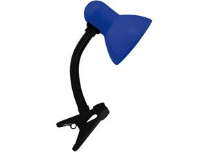 4255596741813 - Licht-erlebnisse - Kinderzimmerlampe Tisch Metall Flexarm 305 cm zum Klemmen Schwarz Blau E27