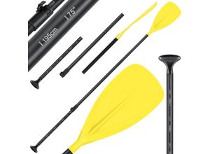 4255598308182 - KESSER® Paddle - 3-teilig für Kayak SUP Stand-Up Paddling Board Stechpaddel Verstellbar Teleskop 165cm-215cm Aluminum für Stand Up Paddel Kajakfahren Surfboard Boot Anti-Rutsch Stecksystem