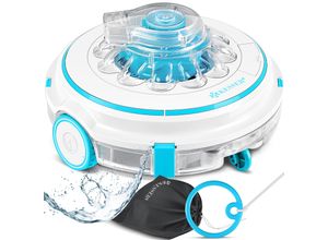 4255598310116 - KESSER® Poolroboter Poolreiniger Akku Aqua-9000 inkl Transporttasche Pool Roboter für bis 80m² Pools Li-Ion Akku max 75 min Kabellos Poolsauger Bodenreinigung Vollautomatisch Bodensauger