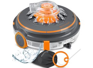 4255598310123 - KESSER® Poolroboter Poolreiniger Akku Aqua-9000 inkl Transporttasche Pool Roboter für bis 80m² Pools Li-Ion Akku max 75 min Kabellos Poolsauger Bodenreinigung Vollautomatisch Bodensauger