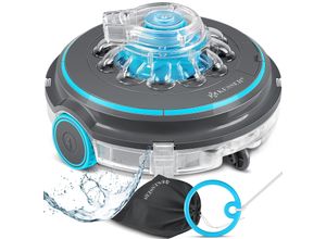 4255598310130 - KESSER® Poolroboter Poolreiniger Akku Aqua-9000 inkl Transporttasche Pool Roboter für bis 80m² Pools Li-Ion Akku max 75 min Kabellos Poolsauger Bodenreinigung Vollautomatisch Bodensauger