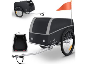 4255598310567 - KESSER® Fahrradanhänger Lastenanhänger Transportanhänger Hochdeichsel mit Kupplung Inkl Abdeckung Klappfunktion Hochdeichsel Anhänge für Fahrrad Transportbox mit 120 Liter Max 40 kg 4255598310567 - KESSER® Fahrradanhänger Lastenanhänger Transportanhänger Hochdeichsel mit Kupplung Inkl Abdeckung Klappfunktion Hochdeichsel Anhänge für Fahrrad Transportbox mit 120 Liter Max 40 kg
