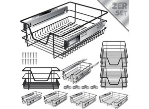 4255598319171 - KESSER® Teleskopschublade ? Küchenschublade ? Küchenschrank ? Korbauszug ? Schrankauszug ? Vollauszug ? Schublade