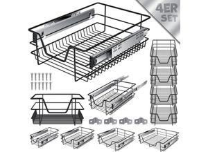 4255598319195 - KESSER® Teleskopschublade ? Küchenschublade ? Küchenschrank ? Korbauszug ? Schrankauszug ? Vollauszug ? Schublade