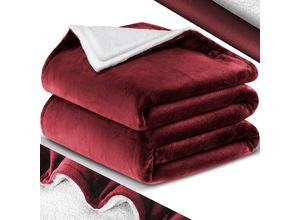 4255598324274 - KESSER® Kuscheldecke Flauschige Sherpa Extra Weich & Warm Wohndecke Flanell Fleecedecke Falten beständig Anti-verfärben als Couchdecke Sofadecke oder Bettüberwurf