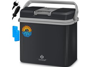 4255598324847 - KESSER® 24 Liter Kühlbox KÜHLT und WÄRMT Thermo-Elektrische Kühlbox 12 Volt und 230 Volt Mini-Kühlschrank für Auto und Camping EEK A+++ Mini-Kühlschrank Auto und Camping