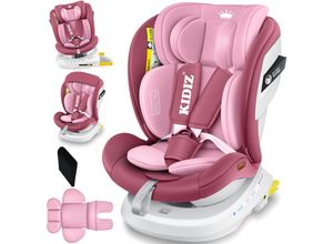 4255598324953 - KIDIZ® Kindersitz Baby Autositz Kinderautositz Isofix Top Tether 360° drehbar Gruppe 0 1 2 3 ab Geburt 0-36kg Mit Sonnenschutzdach Seitenschutz 5 Punkt Gurt Kopfstützenverstellung ECE R 129 03