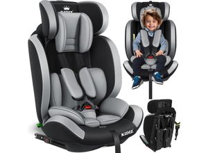 4255598326384 - KIDIZ® Autokindersitz Premium Kinderautositz Gruppe 1+2+3 9-36 kg 5-Punkt-Sicherheitsgurt Autositz Kindersitz Einstellbare Kopfstütze Mitwachsende Sitzerhöhung 1-12 Jahre Stabil und Sicher