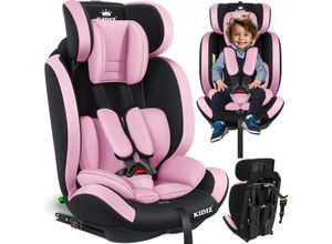 4255598326421 - KIDIZ® Autokindersitz Premium Kinderautositz Gruppe 1+2+3 9-36 kg 5-Punkt-Sicherheitsgurt Autositz Kindersitz Einstellbare Kopfstütze Mitwachsende Sitzerhöhung 1-12 Jahre Stabil und Sicher