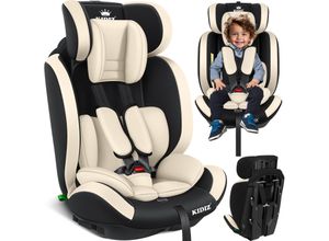 4255598326513 - KIDIZ® Autokindersitz Kinderautositz ? Gruppe 1+2+3 ? 9-36 kg 5-Punkt-Sicherheitsgurt Autositz Kindersitz Einstellbare Kopfstütze Mitwachsende Sitzerhöhung 1-12 Jahre Stabil und Sicher