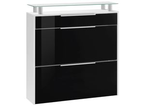 4255607600139 - Schuhschrank »Oliva« Breite 89 cm hängend mit 2 Doppeltrommel und 1 Schubkasten