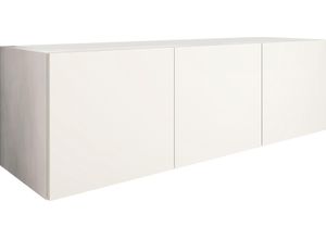 4255607603826 - Lowboard BORCHARDT MÖBEL Vaasa Sideboards Gr B H T 114 cm x 35 cm x 35 cm 3 weiß (weiß matt) Lowboards Breite 114 cm nur hängend