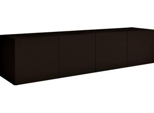 4255607603918 - Lowboard BORCHARDT MÖBEL Vaasa Sideboards Gr B H T 152 cm x 35 cm x 35 cm 4 schwarz (schwarz matt) Lowboards Breite 152 cm nur hängend