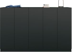 4255607607053 - Schuhschrank BORCHARDT MÖBEL Schränke Gr B H T 190 cm x 120 cm x 35 cm schwarz Schuhschränke