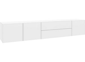 4255607607961 - Lowboard BORCHARDT MÖBEL Sophia Sideboards Gr B H T 190 cm x 35 cm x 35 cm 2 weiß (weiß matt) Lowboards Breite 190 cm stehend und hängend montierbar