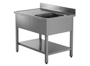 4255614800515 - GastroHero Spültisch ECO 10x7 mit 1 Becken rechts Gastronomiebedarf